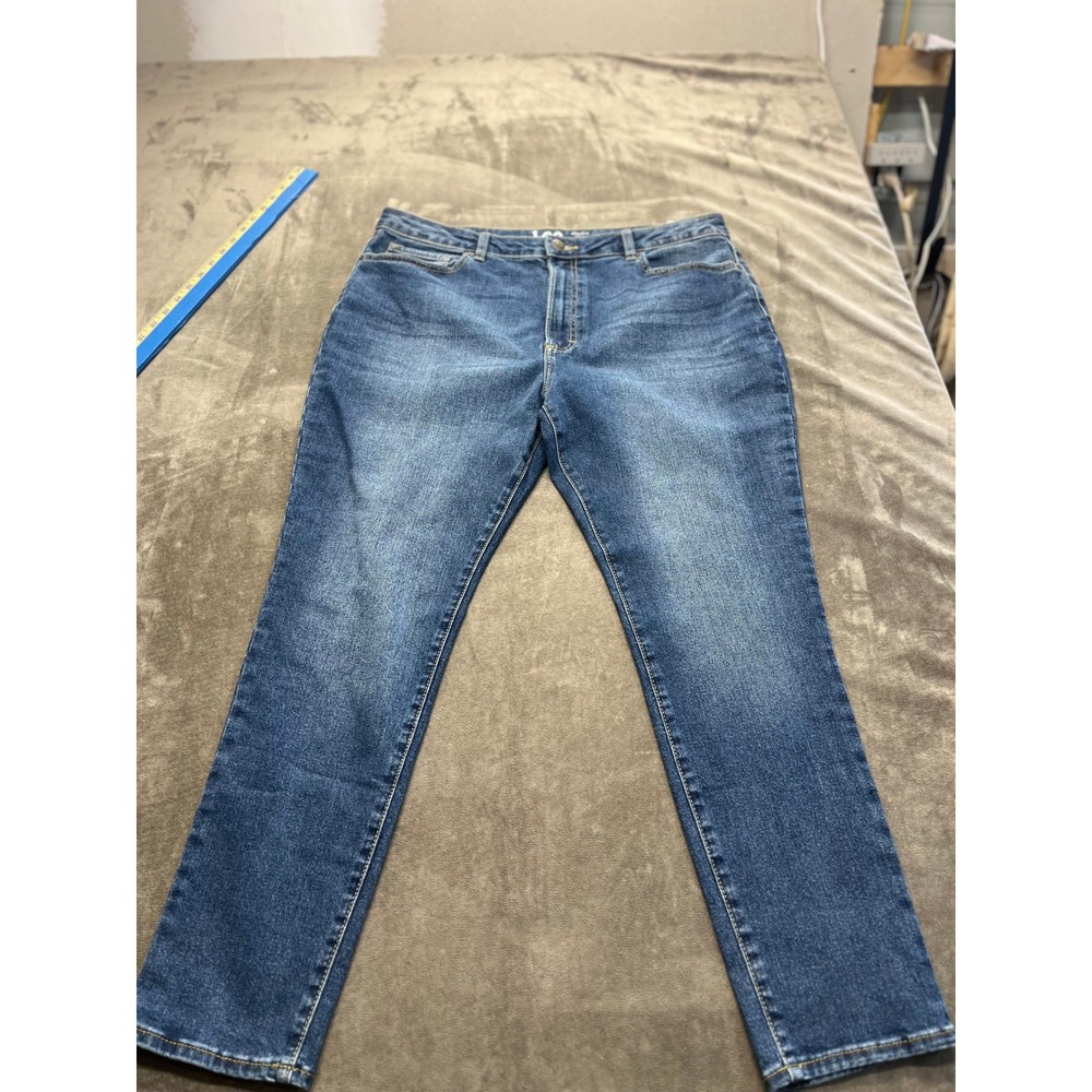 Lee‎ Heritage Skinny High Rise Jeans Berlin Blue 20M 1HHSEW4 woMens Denim